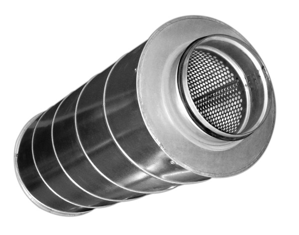 Шумоглушитель для круглого канала ZILON серия ZSA 100/600