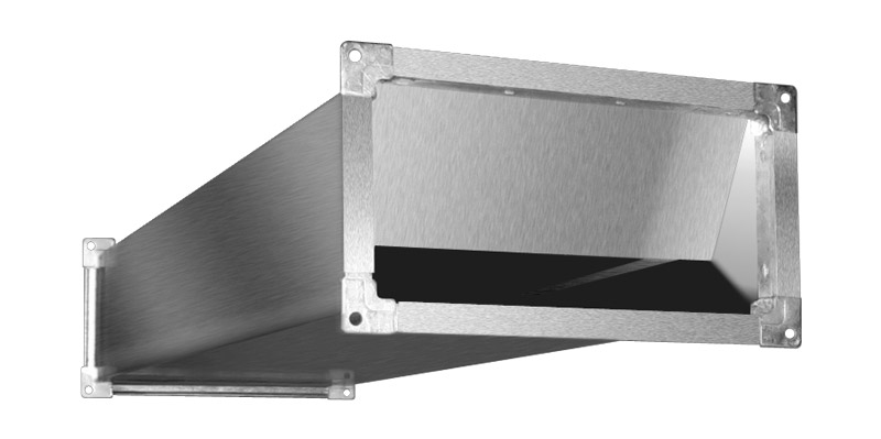 Шумоглушитель для прямоугольного канала ZILON серия ZSS 300*150/1000