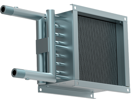 Водяной нагреватель для круглых и квадратных каналов ZILON серия ZWA 150x150-2 Водяной нагреватель для круглых и квадратных каналов ZILON серия ZWA 150x150-2