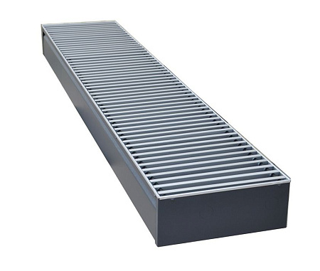 Конвектор внутрипольный КЗТО Бриз 200x80x5000 с алюминиевой решеткой Конвектор внутрипольный КЗТО Бриз 200x80x5000 с алюминиевой решеткой